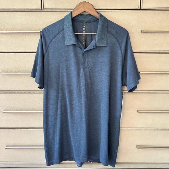 lululemon athletica Men’s Metal Vent Tech Polo 2.0 in Navy - Picture 1 of 4